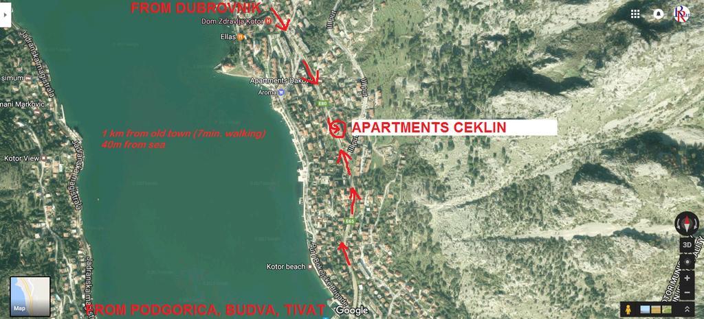 Apartments Ceklin Kotor Exteriör bild